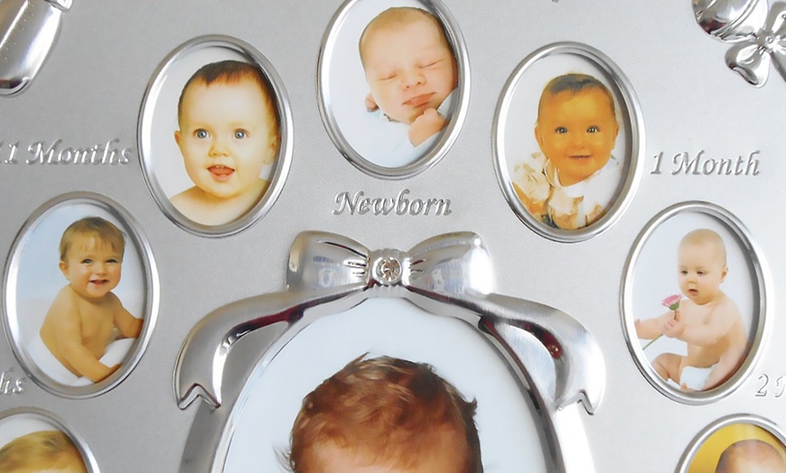 Image 2: Baby's First Year Photo Frame