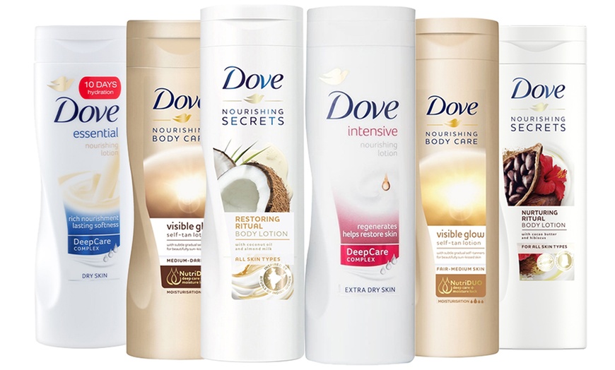 Image 1: Dove Body Lotion 400ml Three- or Six-Pack