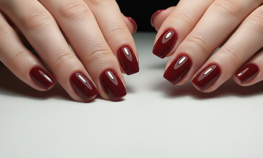 Image 1: One or Two Regular Manicure & Gel Nails or Dip Powder Nails Sessions
