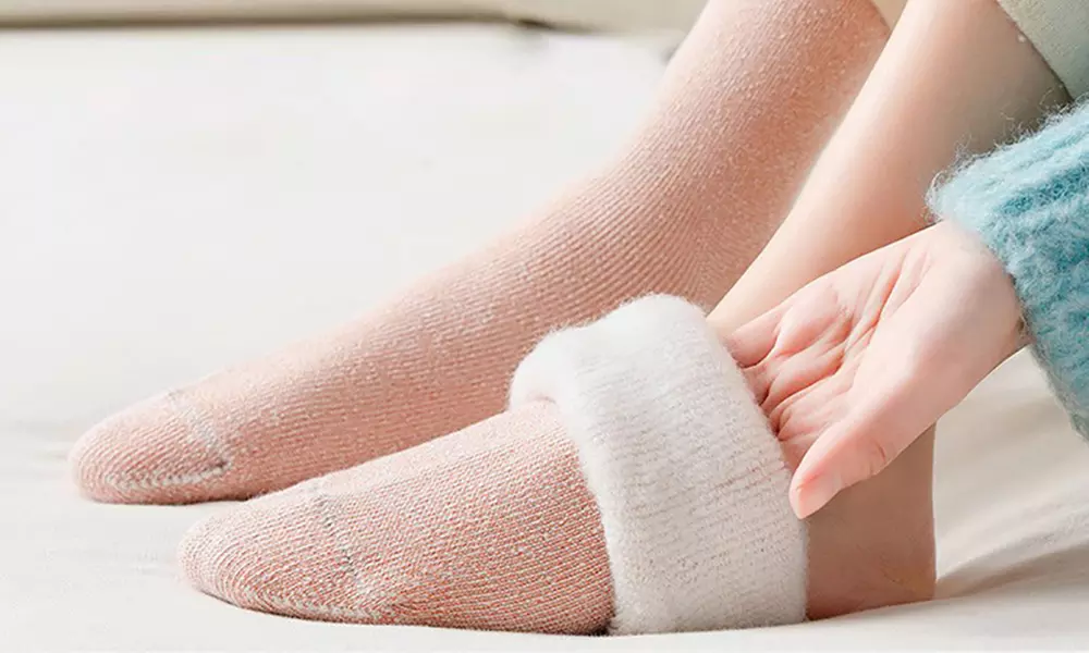 Chaussettes douces avec doublure en polaire