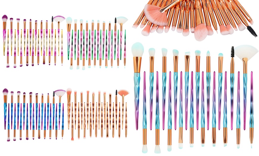 Image 1: 20-Piece Makeup Brush Set