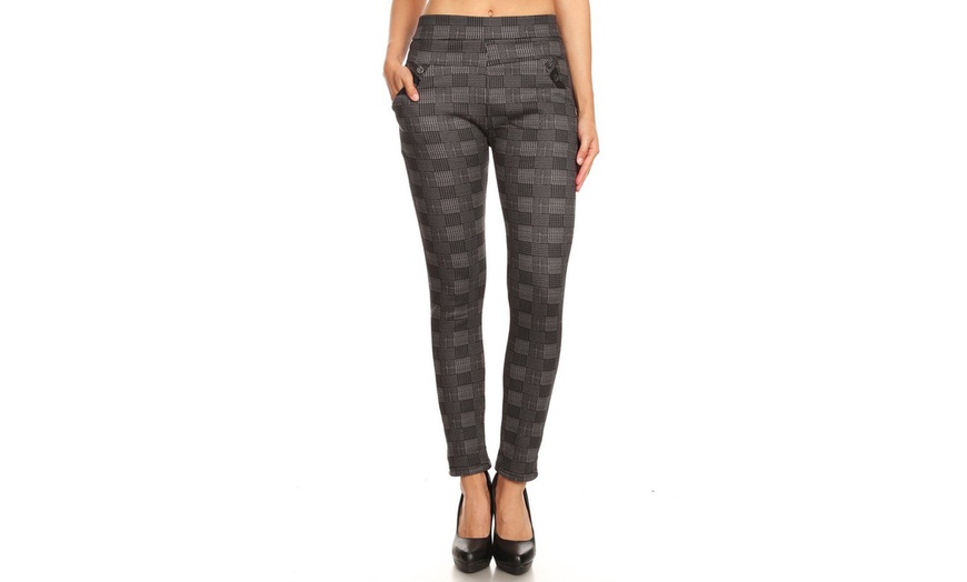 Image 3: Women's Fur-Lined Skinny Treggings