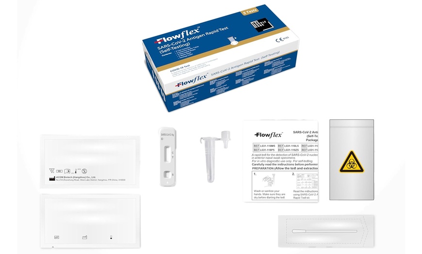 Image 5: Flowflex Antigen Rapid Lateral Flow COVID-19 Home Testing Kit