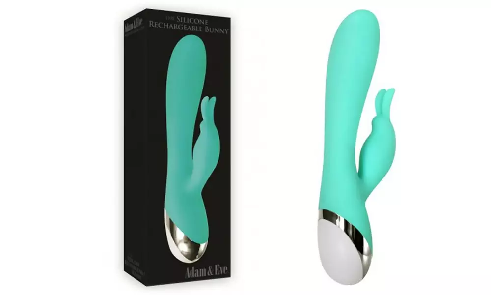 Adam and Eve Silicone Rechargeable Rabbit Vibrator - Primary Image