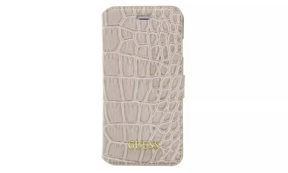 Etui à rabat motif croco Guess pour iPhone - Primary Image