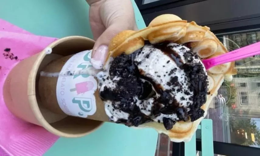 Enjoy Gelato, Waffles, and More with a Bubble Waffle Experience