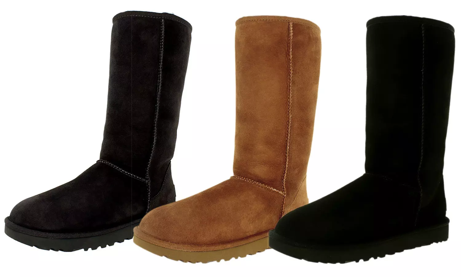 Ugg Women's Classic Tall II Leather Mid-Calf Suede Boots - Primary Image