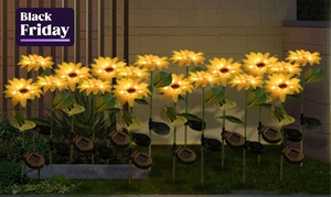 Solar-Powered Sunflower Garden Lights