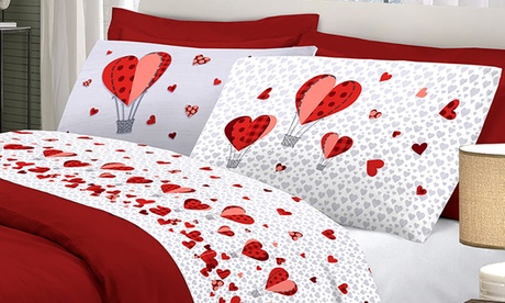 Completo lenzuola Mongolfiera disponibile in 3 misure e 4 colori