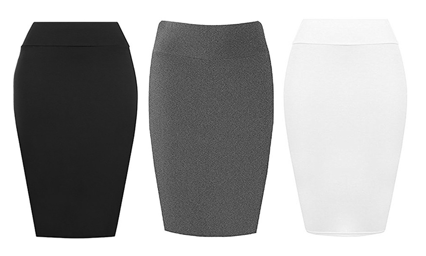 Image 15: Jersey Pencil Skirt