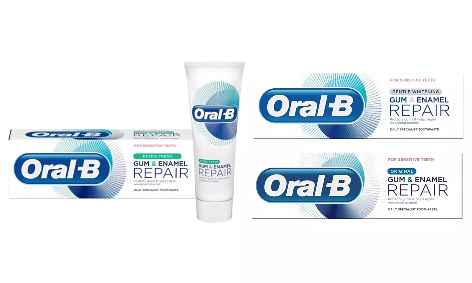 6x Oral-B Zahnfleisch & Zahnschmelz Zahnpasta je 75 ml - Primary Image