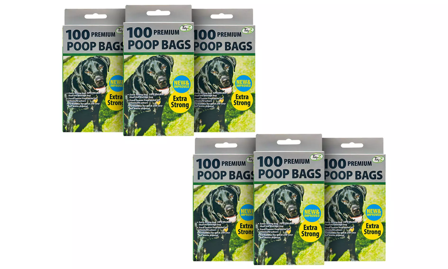 100, 300 o 600 sacchetti igienici TidyZ per cani, con piacevole fragranza al limone e maggiore spessore - Image 4