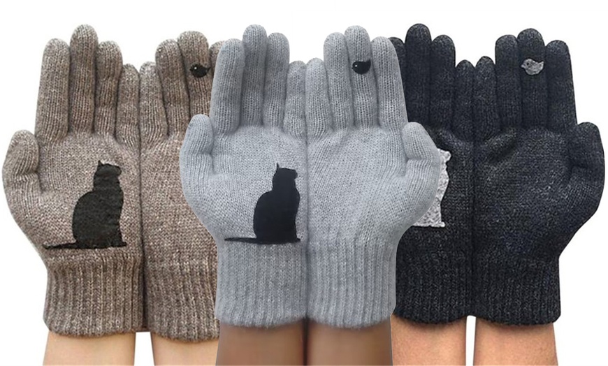 Image 1: Women's Cat Gloves