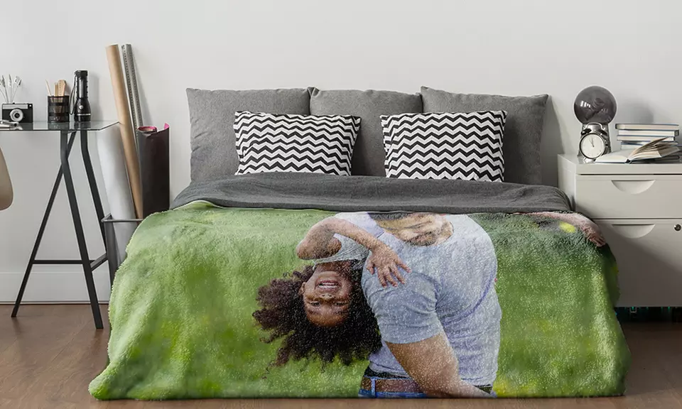 Personalized Fleece Photo Blanket with Free Shipping (Up to 84% Off) - Primary Image