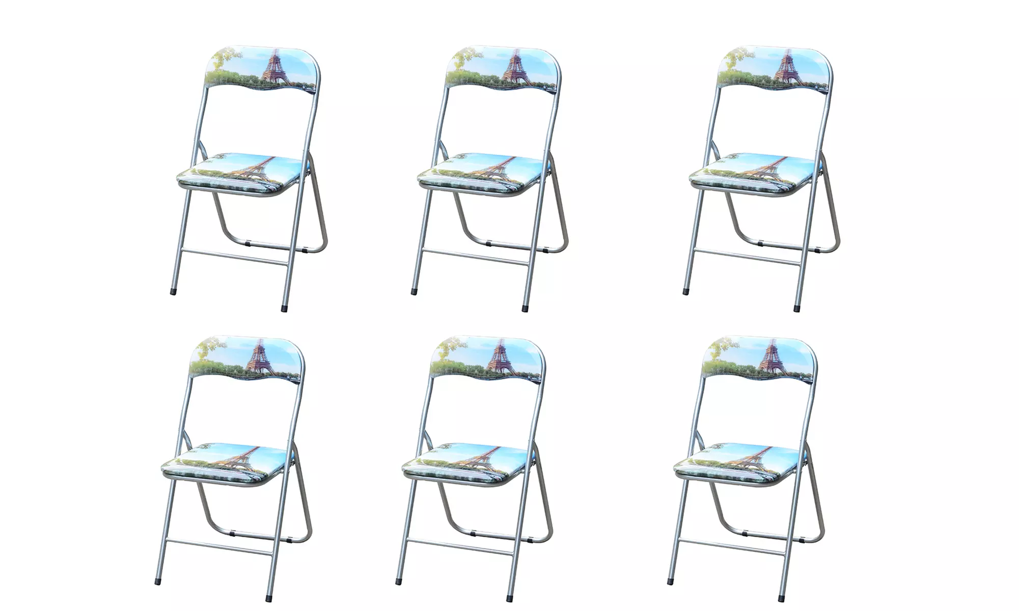 Ensemble de 6 chaises de cuisine pliantes - Second Medium