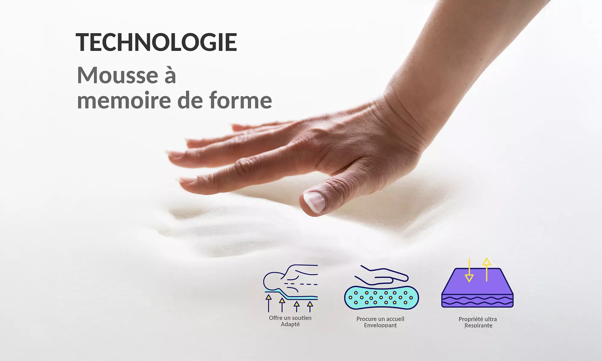 Almohadas de espuma viscoelástica Suprême Gold, de Sampur