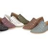 Image 1: Journee Collection Women's Pointed-Toe Stud Flat Shoes