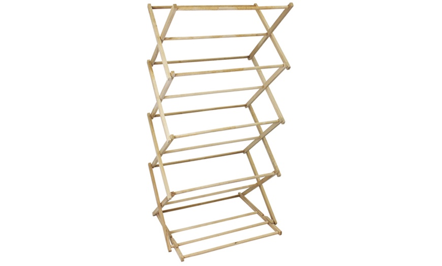 Image 2: Folding Clothes Airer