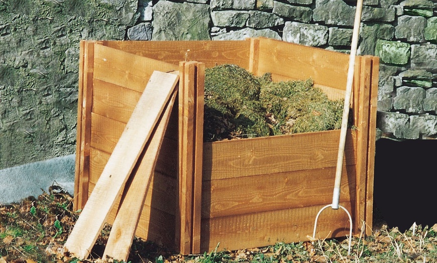 Image 2: Modular Wooden Compost System