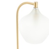Image 6: Living And Home Gold Floor Lamp, Frosted Glass Shade, 150cm Height