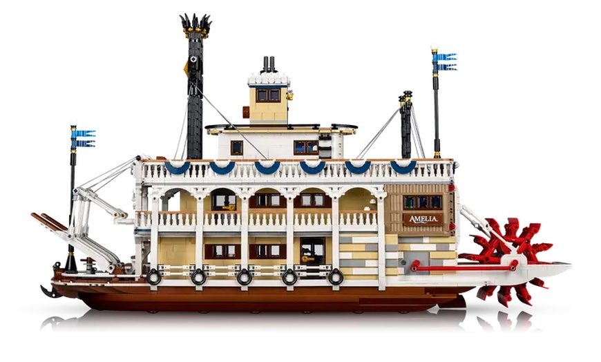 Image 2: LEGO Ideas River Steamboat (21356)