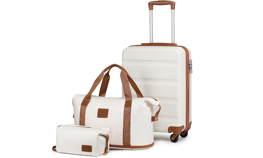 Image 1: Set de maleta de viaje y neceser Kono Cream