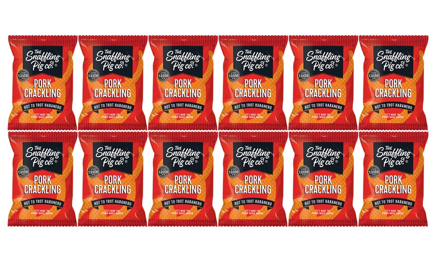 Image 3: 12-Pack of Snaffling Pig ​Pork Crackling 45g Packet