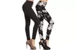 Leggings Depot High-Waist Solid and Floral Leggings (2-, 3- or 4-Pack) - Second Medium