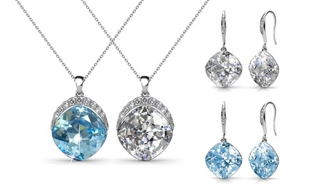 Set di orecchini o ciondoli realizzati con cristalli Swarovski® disponibili in vari colori