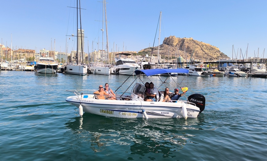 Image 1: ¡Alquiler de barco de 3 o 6 horas para hasta 7 personas en Alicante!