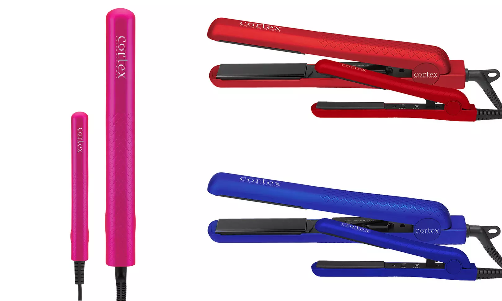 Cortex Duo 1.25" Flat Iron and Travel-Size 0.5" Mini Flat Iron - Primary Image