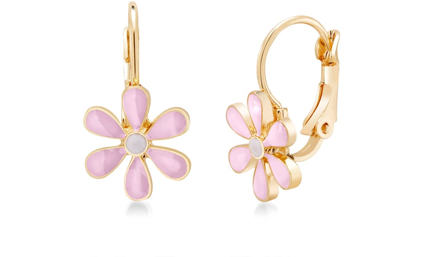 Kids' Enamel Flower Earrings | Groupon Goods