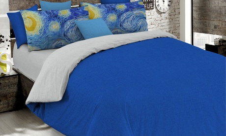 Parure copripiumino Arte con stampa digitale, disponibile in 3 fantasie