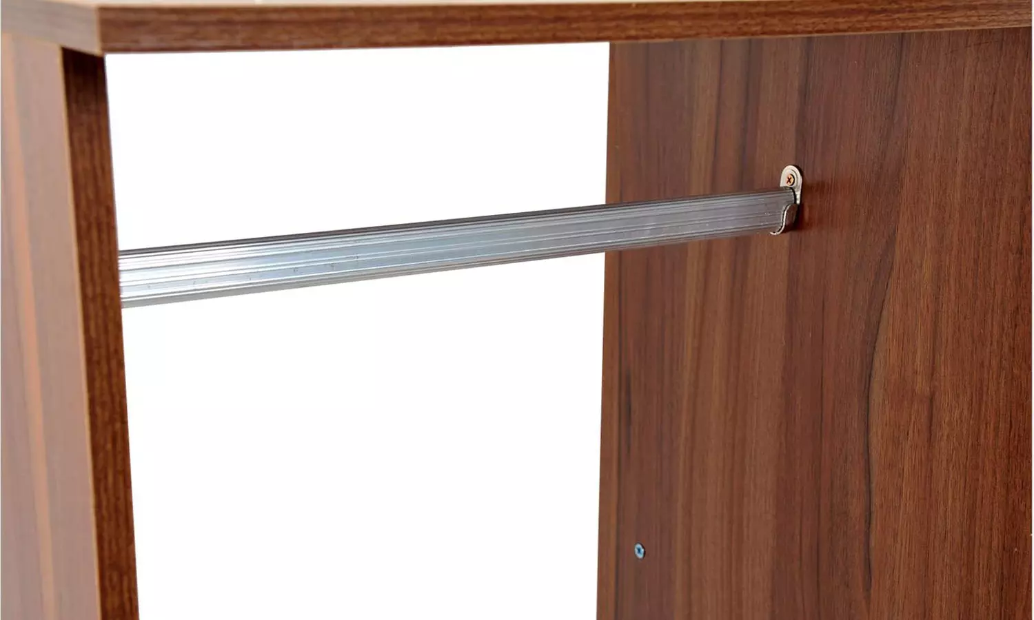 Homcom Open Wardrobe with Hanging Rail and Storage Shelves