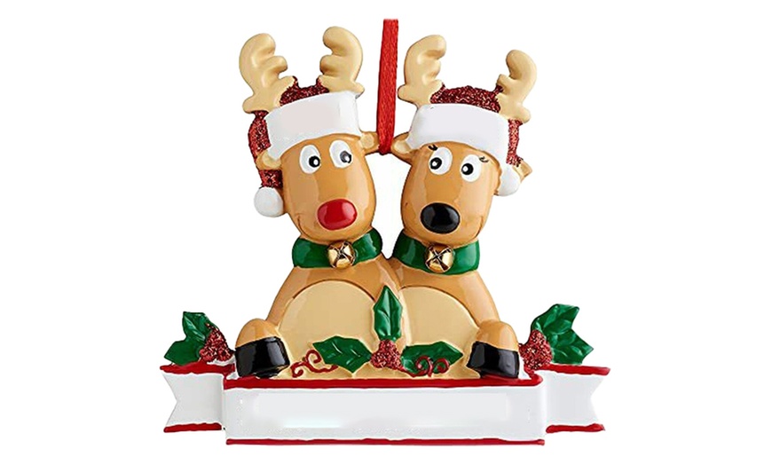 Image 2: Personalised Reindeer Christmas Tree Decoration