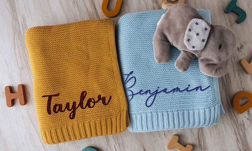 Image 5: Personalized Embroidery Nap Blankets