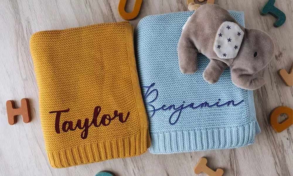 Personalized Embroidery Nap Blankets