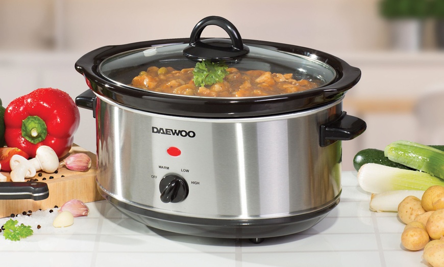 Image 1: Daewoo 3.5L Slow Cooker