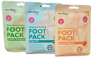 Up to Nine Derma V10 Moisturising Foot Packs