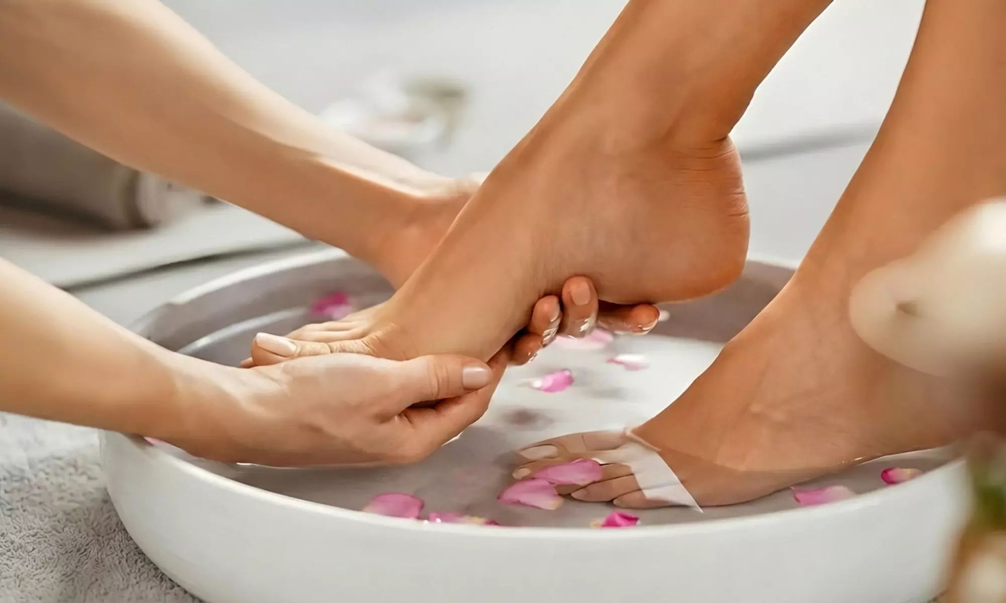 Couples Massage with Foot Bath or Rejuvenating Red Light Therapy
