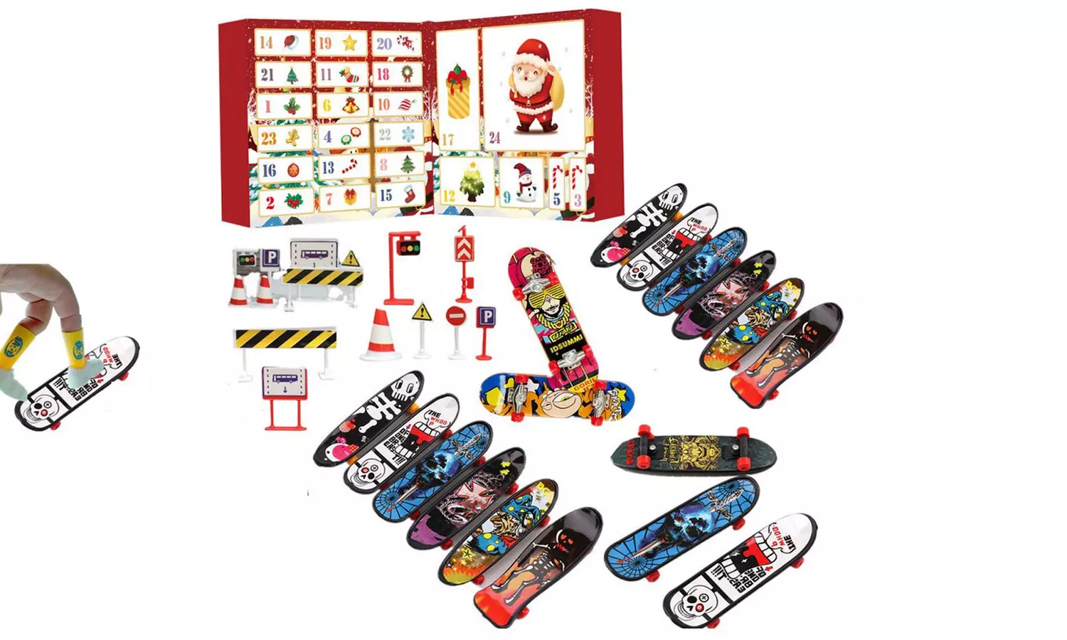 Skateboard Christmas 24 days Advent Calendar
