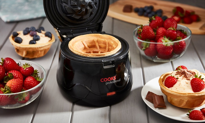 Image 3: Cooks Professional Waffle Bowl Maker