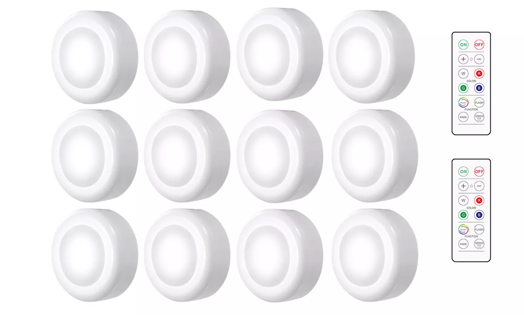 3, 6 o 12 luci LED con 1 o 2 telecomandi e scelta tra 16 colori chiari - Image 6