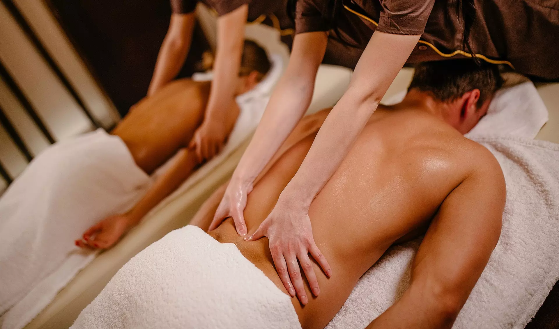 $239 for 50-Minute Couples Salt Stone Massage for Two at Blue Harmony Spa ($426.21 Value) - Primary Image