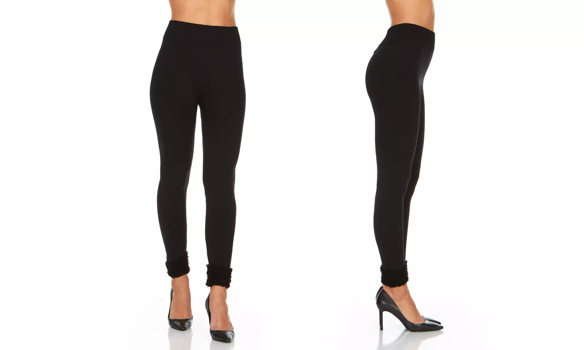 Women's Cuffed Fleece Leggings (2-Pack) - Image 4