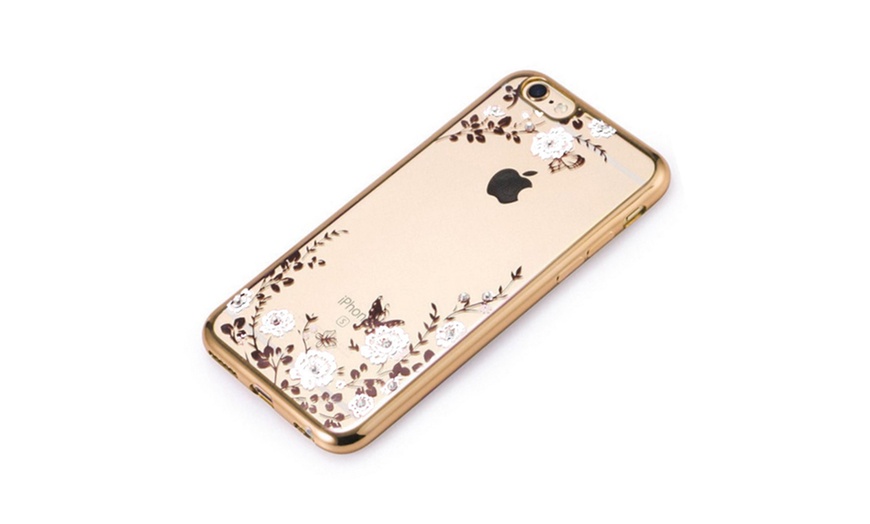 Image 7: Flower-Case mit Strass-Elementen
