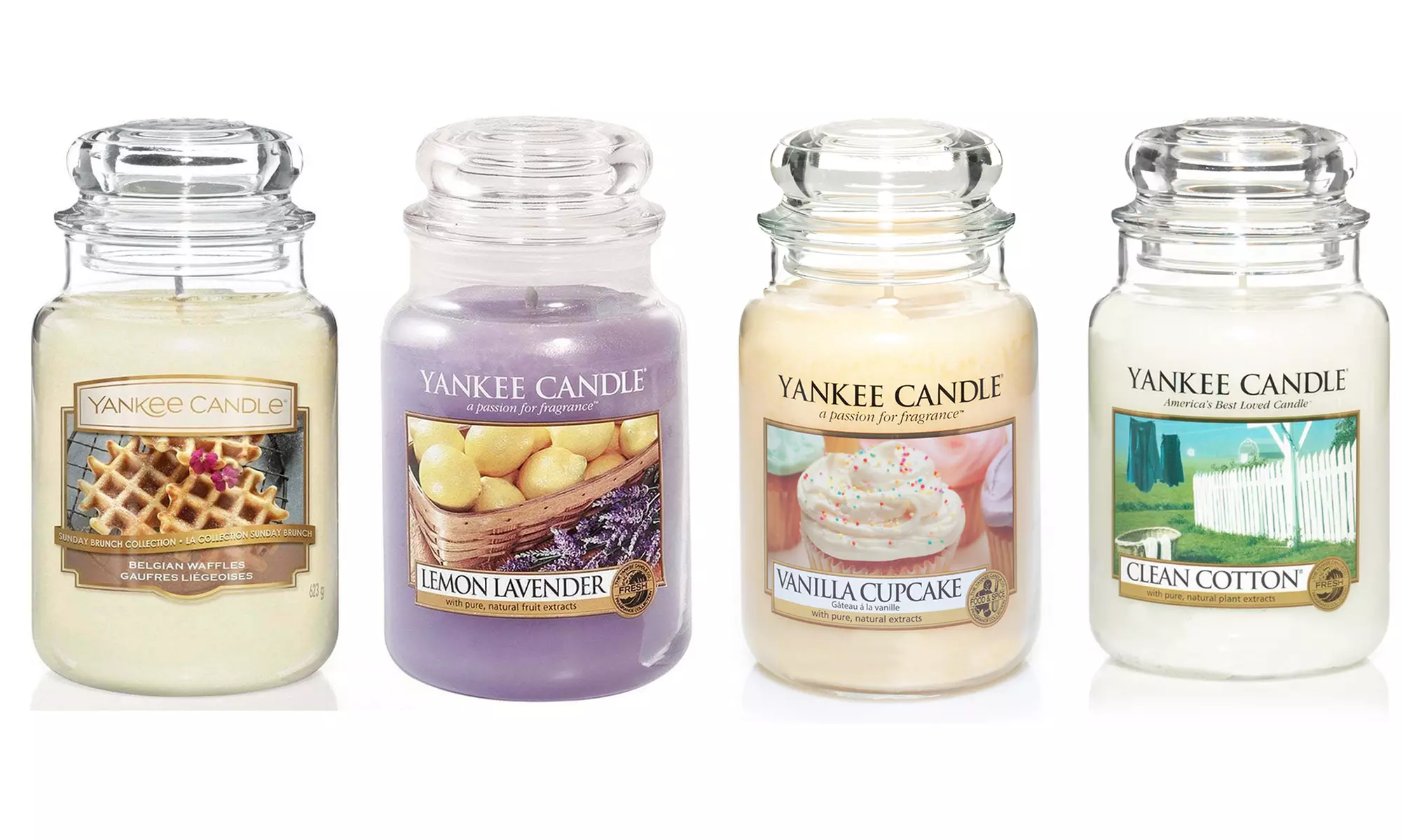 Set de 4 grandes bougies parfumés Yankee Candle - Second Medium