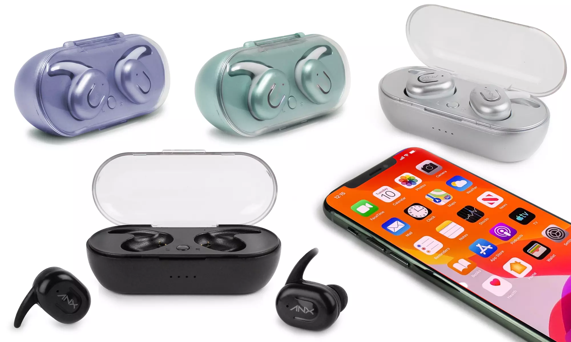 Aduro Sync-Buds True Wireless Earbuds with Wireless Charging Case - Primary Image
