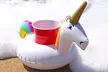 Unicorn-Shaped Pool Drink Holder Float (3-Pack) - Second Medium