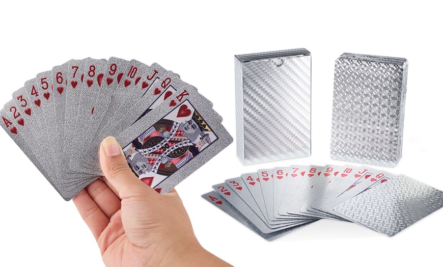 Image 5: Novelty Foil Playing Cards